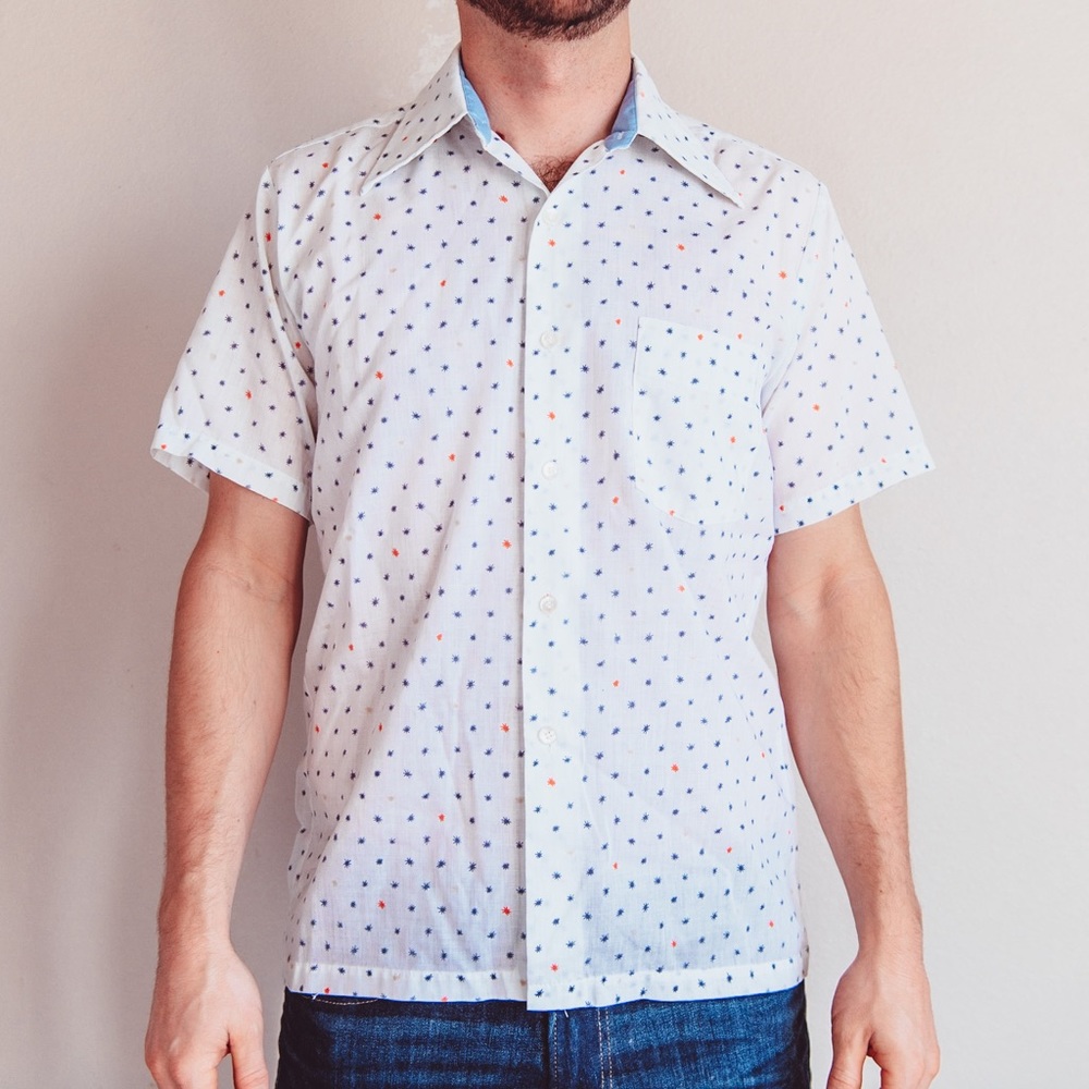 Vintage 1950’s Men’s Short Sleeve Button Down M